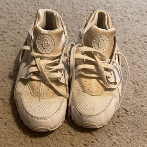 Nike Kids Cream and White Sneakers